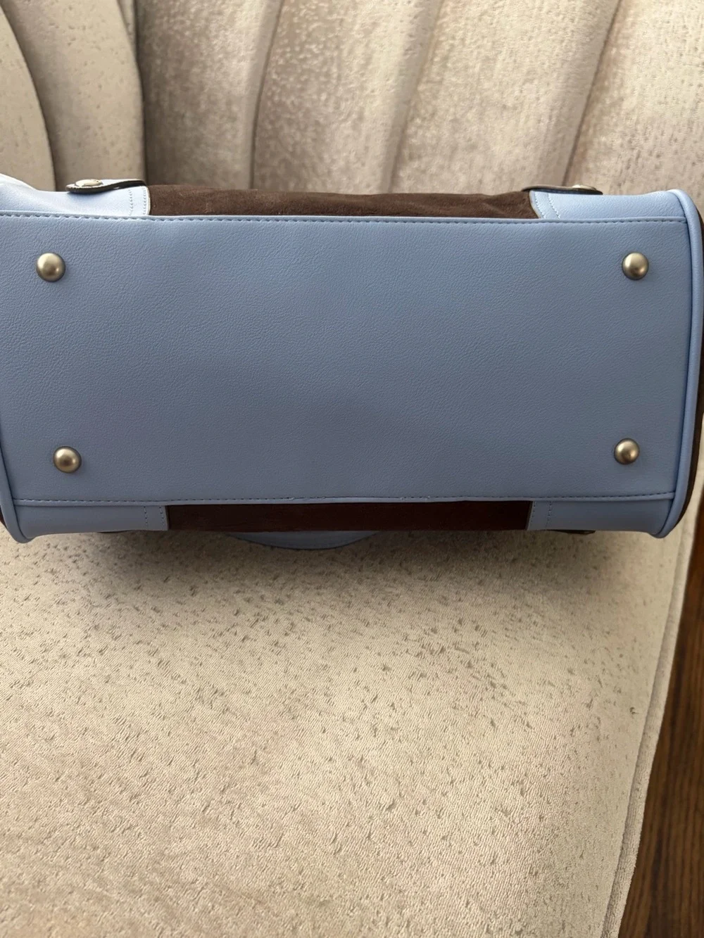 NWT: Juicy Couture Vintage Y2K Scottie Dogs Brown and Blue Daydreamer Tote